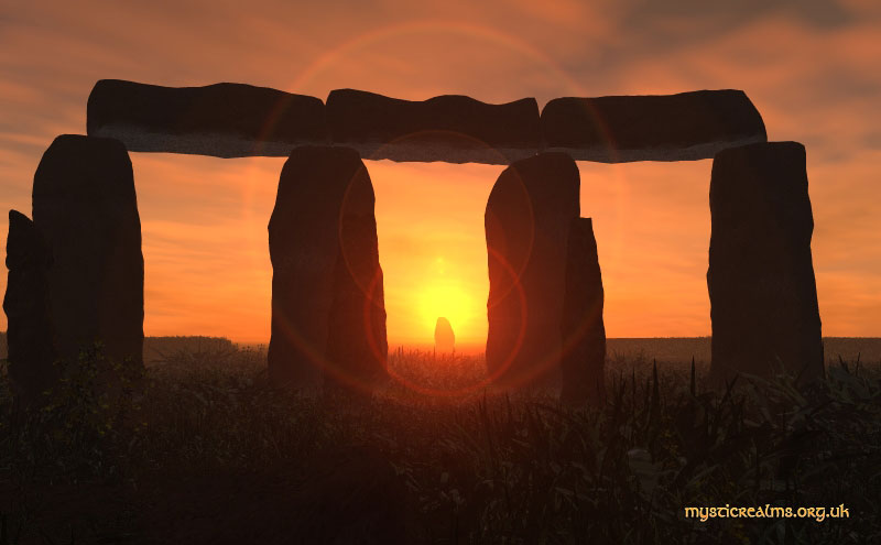 Stonehenge - Midsummer Solstice Sunrise over the Hele Stone