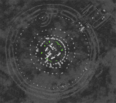 Bluestone Circle - Stonehenge Map