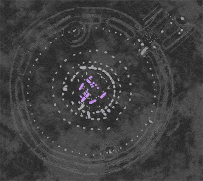 Trilithon Stonehenge Map